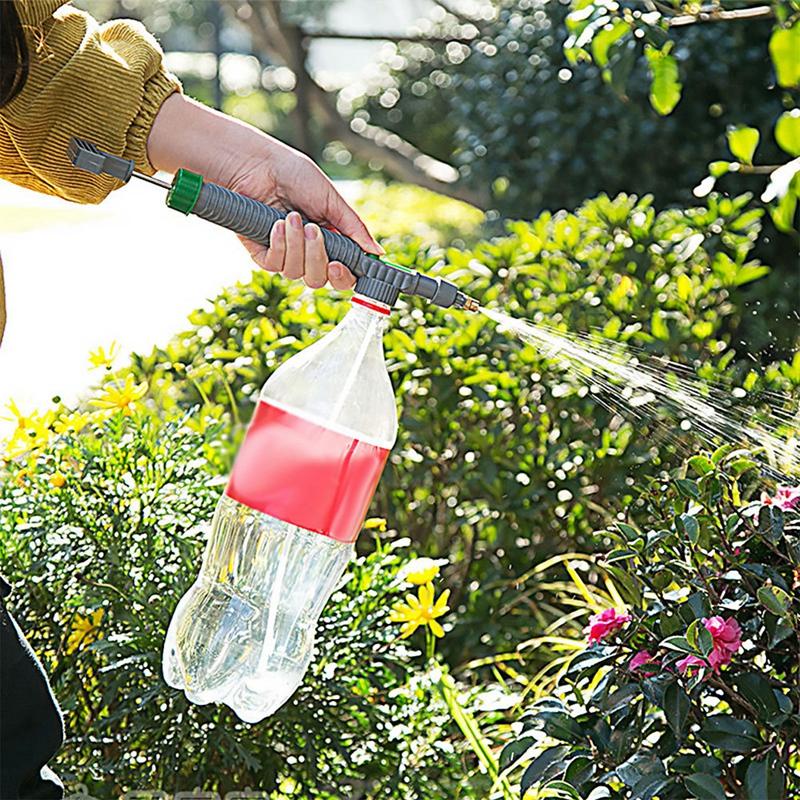 High Pressure Air Pump Manual Sprayer Adjustable Drink Bottle Spray Head Nozzle Garden Watering Tool Sprayer Agriculture Tools