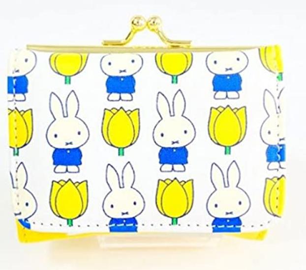 Wallet miffy and tulips Kids Yellow [MarioCraft] Tri-fold
