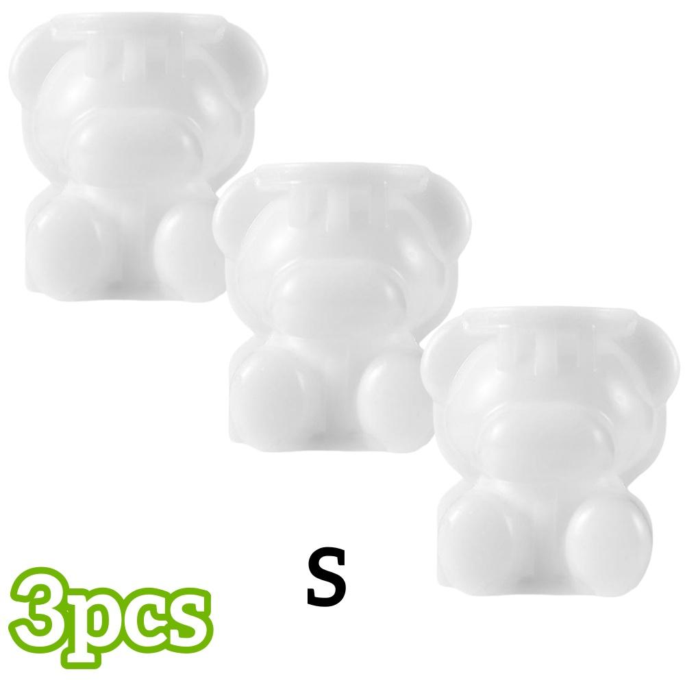 1/5pcs Ice Cube Mold Silicone Teddy Bear-Shaped Ice Tray for Ice Cream Coffee Chocolate DIY Summer Beverage Decor Kitchen Access