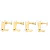 4PCS Violin Fine Tuner Golden Metal Wear Resistant String Fine Adjuster for 4 4 3 4 Violin