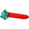 Santa Claus Reindeer Christmas Door Knob Cover Soft Cloth with Jingle Bell for Festive Holiday Room Decoration