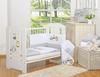 Conjunto de roupa de cama infantil 120x90cm com protetor de berço de 3 peças, corujas cinzas, com bordado cinza e amarelo