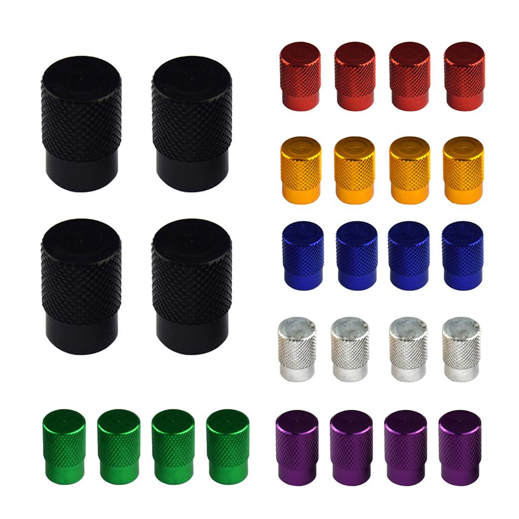 Wheel Stem Air Valve Caps Covers Dustproof Metal Tire Dust Stems Protector for Automotive Motorcycle Bicycle
