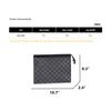 Louis Vuitton Pochette Voyage MM Black Damier Graphite Canvas Men Pouches N41696
