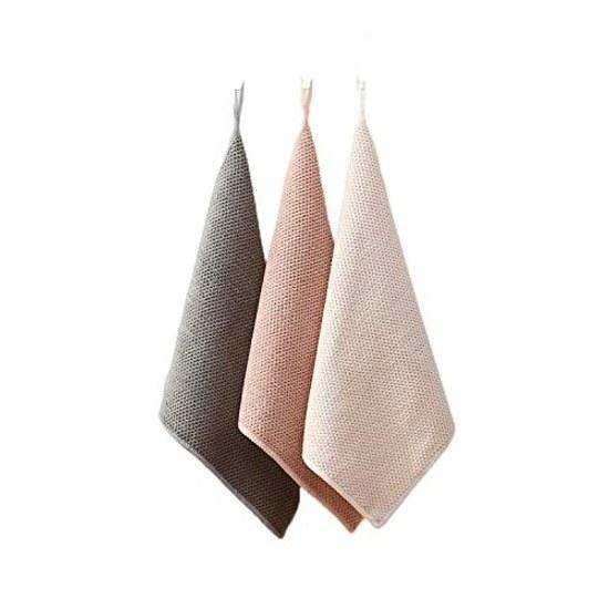 Kitchen towelkitchen clothdish towelhand toweldishclothlooped toweldish drying towel 3030cm 3-piece setabsorbentkitchenquick-dryingodor-resistantNordi