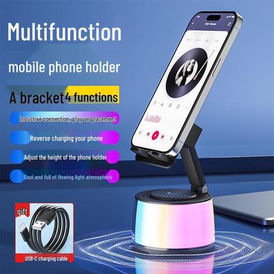 Portable NFC Speaker with Wireless Charging Stand