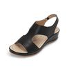 Mook Manon Casual Wedge Cushion Sandals Black 516623511Za