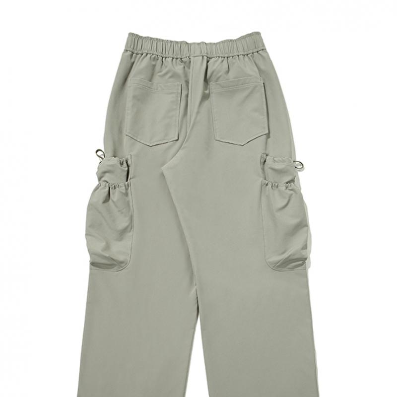 Women String Brushed Cargo Pants  Olive 