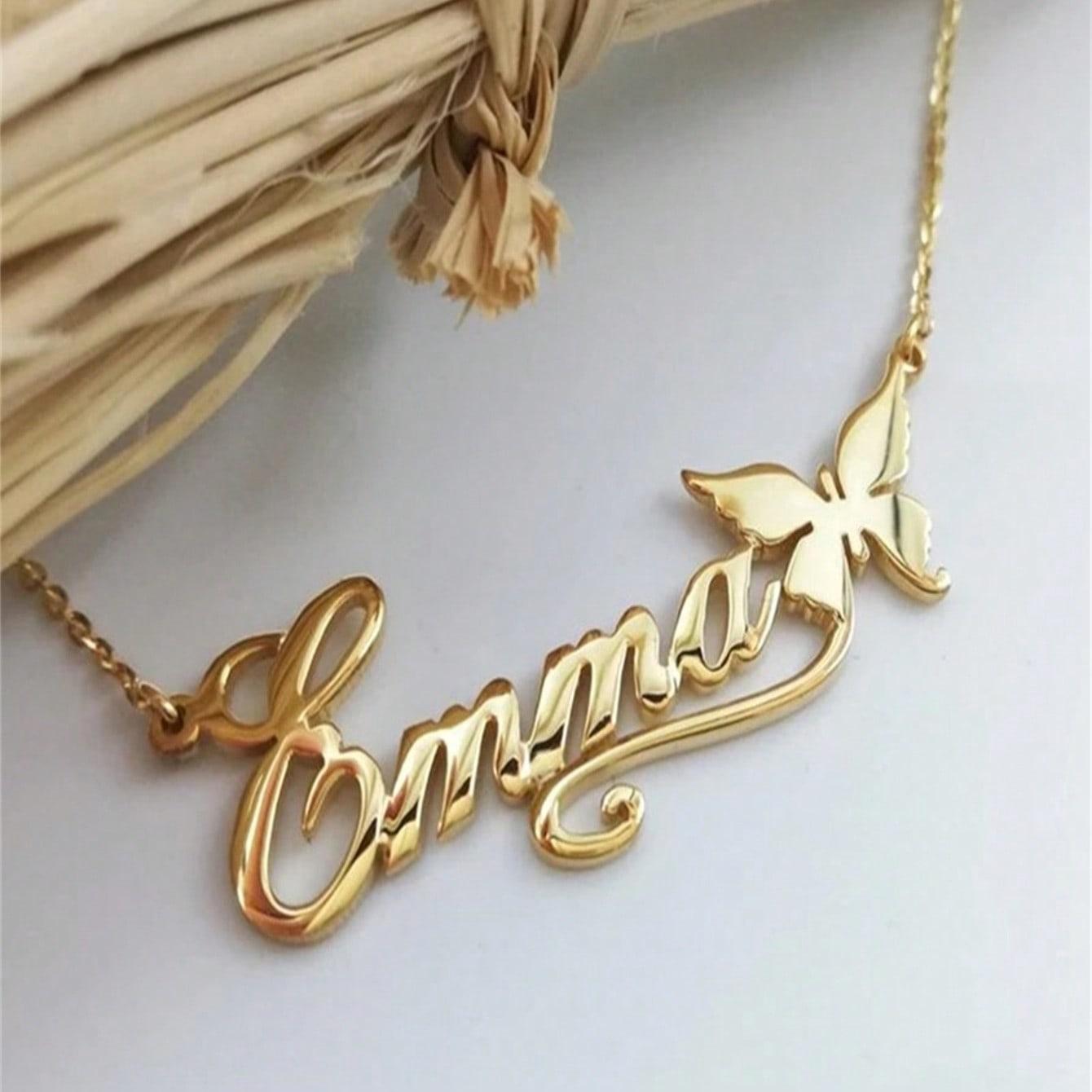 

Custom Amy Logo Image Pendant Necklace For Women Men Fashion Stainless Steel Nameplate Necklace Cuban Chainjewelry Birthday Gift