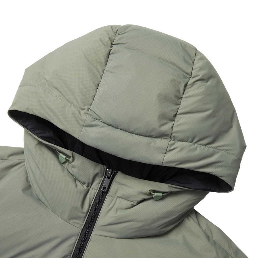 Li-Ning Hot Pot Down Jacket Series Water-Resistant Solid Color Hooded Zipper Breathable Comfortable Short Winter Down Jacket Men Jackets AYMU259-1