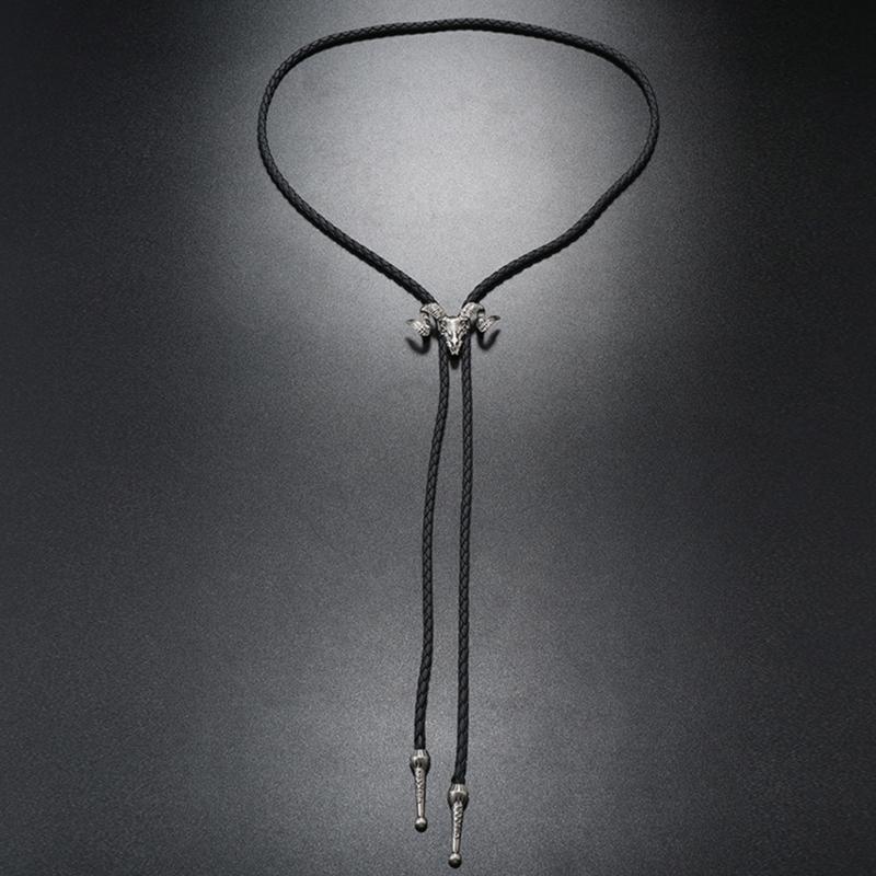 Bolo Tie for Men Teens Cowboy Western Cowgirl Alloy Sweater Shirt Decors Necktie