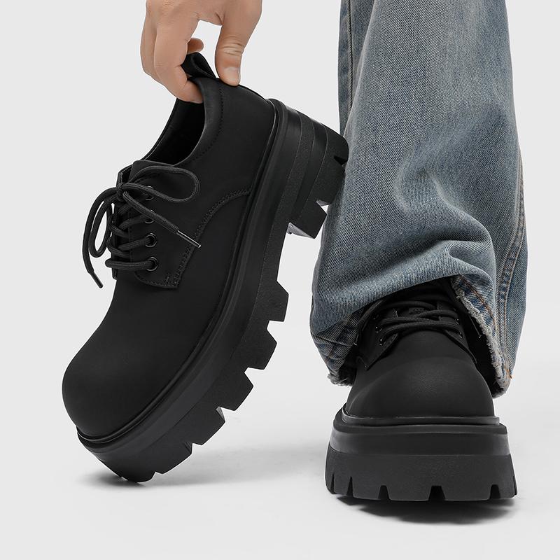 Men's Derby Shoes Classic and versatile autumn and winter styles Office Business Outdoor fashion street thick soled shoes