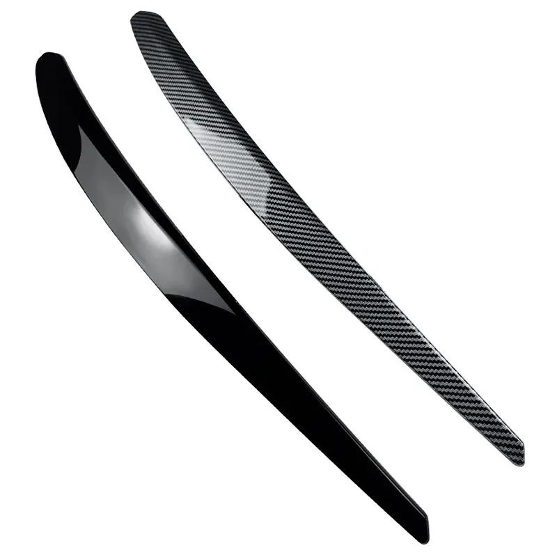 For Skoda Superb B8 2016-2018 Car Lid Trim Lamp Cover Body Kits Front Headlight Eyebrow Eyelids Sticker