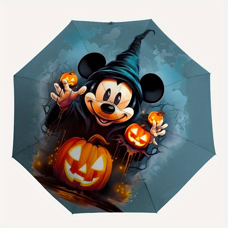 

1pc Halloween Mickey Mouse Automatic Umbrella 8-Bone Design Compact Gear for Outdoor Travel,Perfect Gift for Friends Birthdays yy250815062