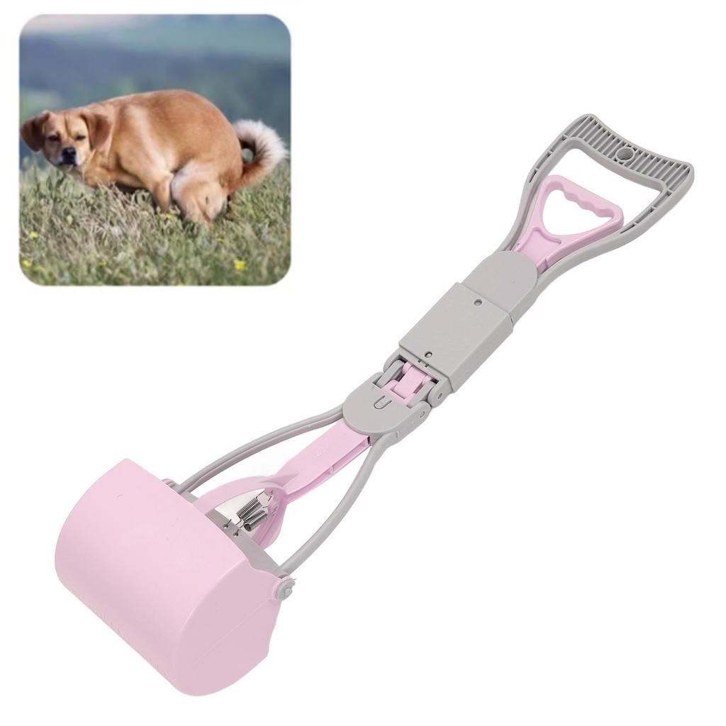 Non Breakable Pet Pooper Scooper for Dogs Handle High Strength Spring Large Poop Picker Upper for Easy Grass Gravel Pick Up 59cm