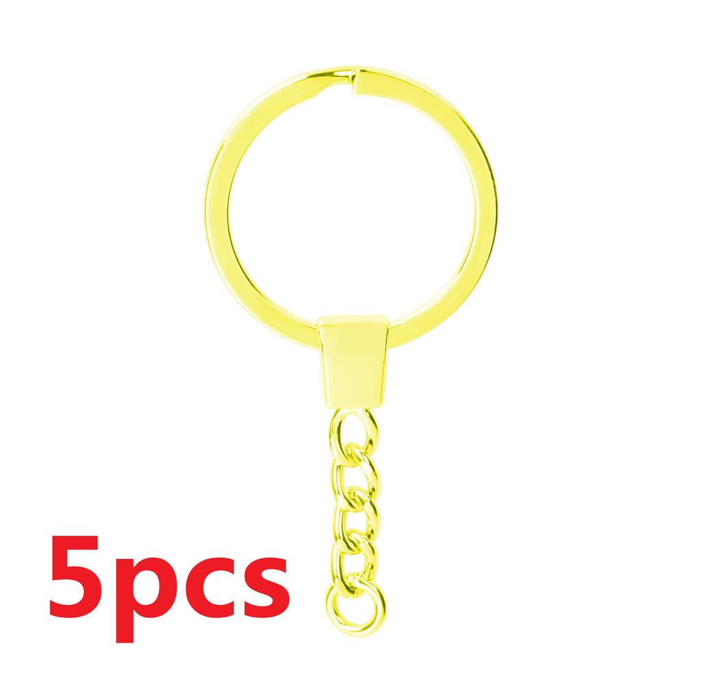 51015 Pcslot Key Chain Key Ring For Jewelry Making Keychain Accessories Long Round Keyrings Diy Wholesale Material Four Color
