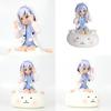 Delightful Sitting Kyoko Chino Pvc Figure With Colorful Pajamas For Anime Fans