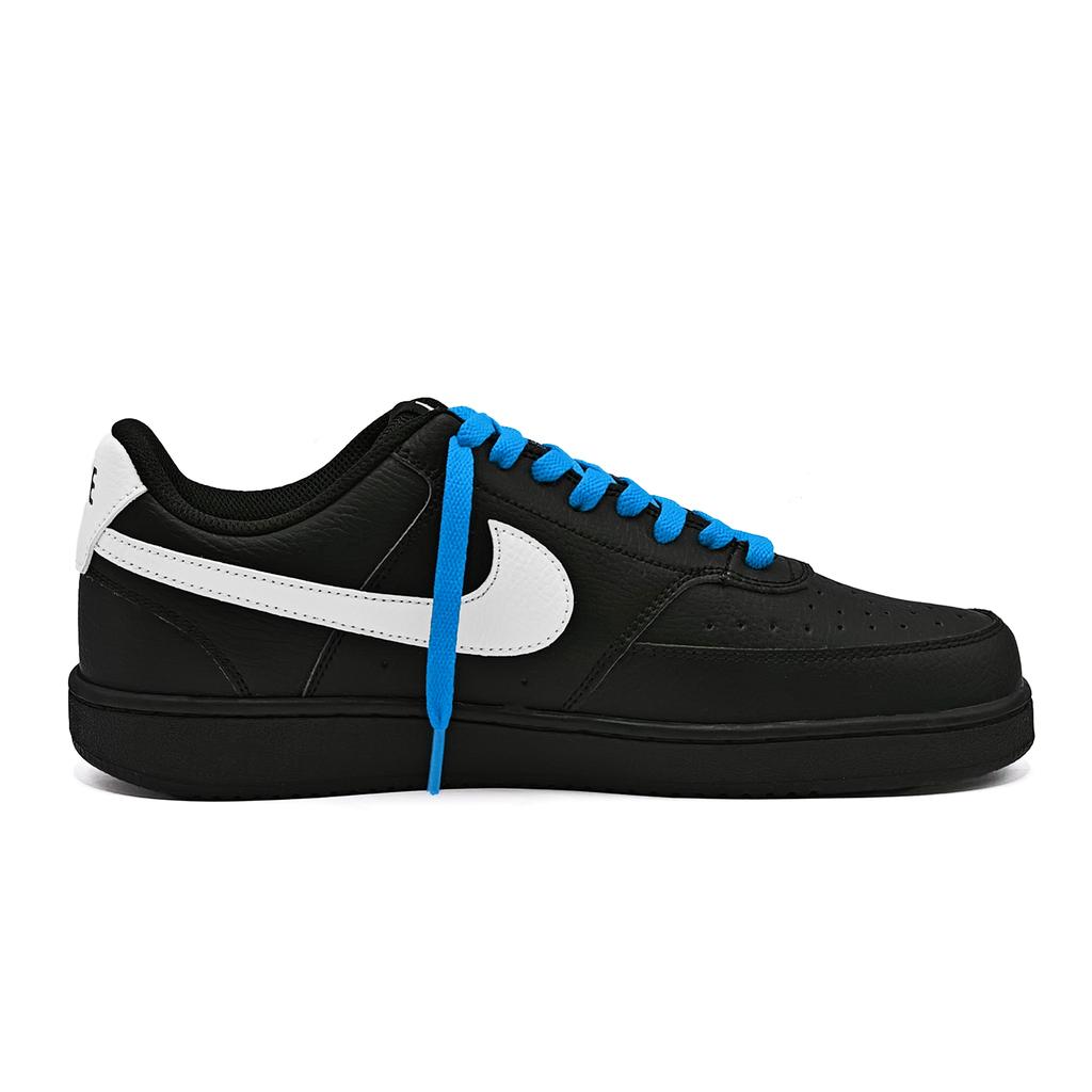 Nike Court Vision 1 Blue Graffiti Leather Cushioning, Wear Resistant Low Top Skateboard Shoes Unisex Blue FZ0630-010(Team868-)