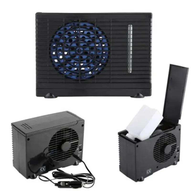 Ventilatore Raffreddatore Aria Condizionata Casa&Auto DC 12V 60W Ventilatore Raffreddamento con Ghiaccio d'Acqua Evaporativo Basso Rumore Condizionatore Aria Fredda