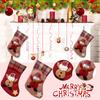 Christmas Stockings, Stockings Designed By Santa And Snowmen, Stocking Snack Bags For Hanging Near The Fireplace Or Christmas Tree