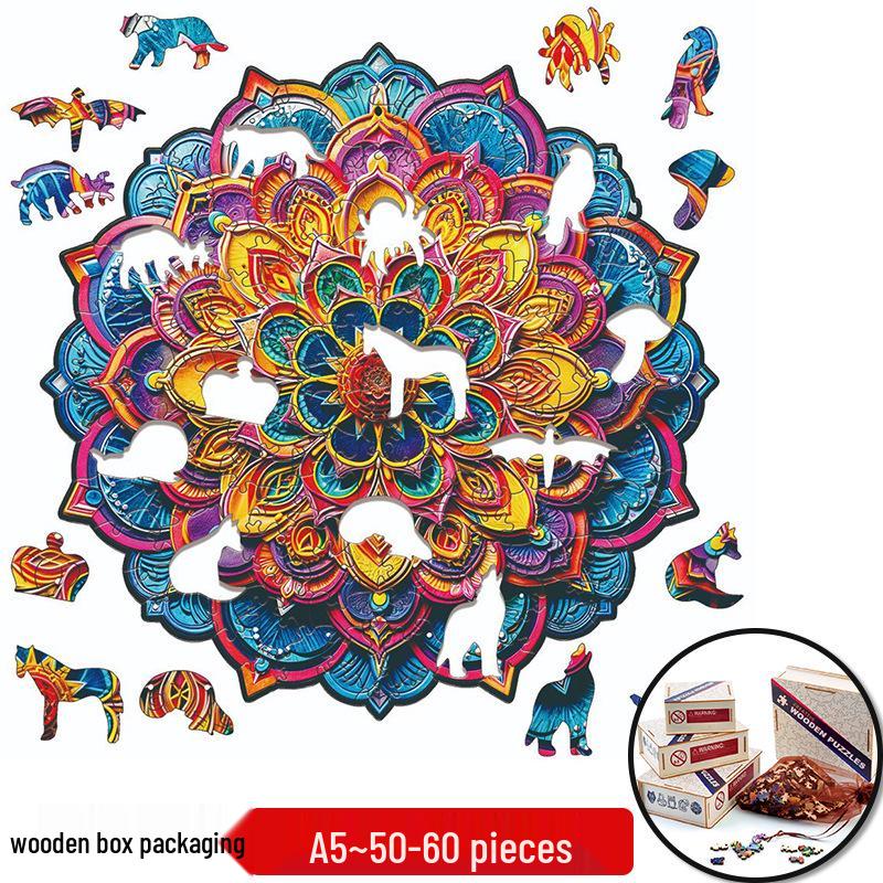 Irregular Animal Dog Penguin Wooden Puzzle in Stock