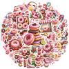 35-100pcs Sweet Donut Stickers Cute Stickers Aesthetic Kawaii Diy Travel Luggage Fridge Decal Graffiti Sticker