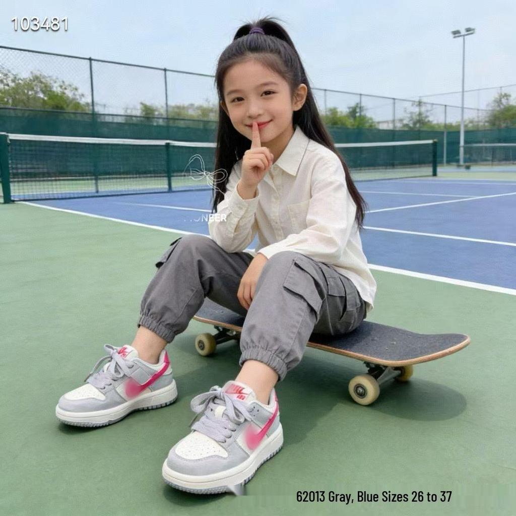Trendige AJ Board Schuhe für Kinder - Frühjahr/Herbst Kollektion 2026 für Jungen & Mädchen: Bequeme, rutschfeste, lässige Sportschuhe im koreanischen Stil.