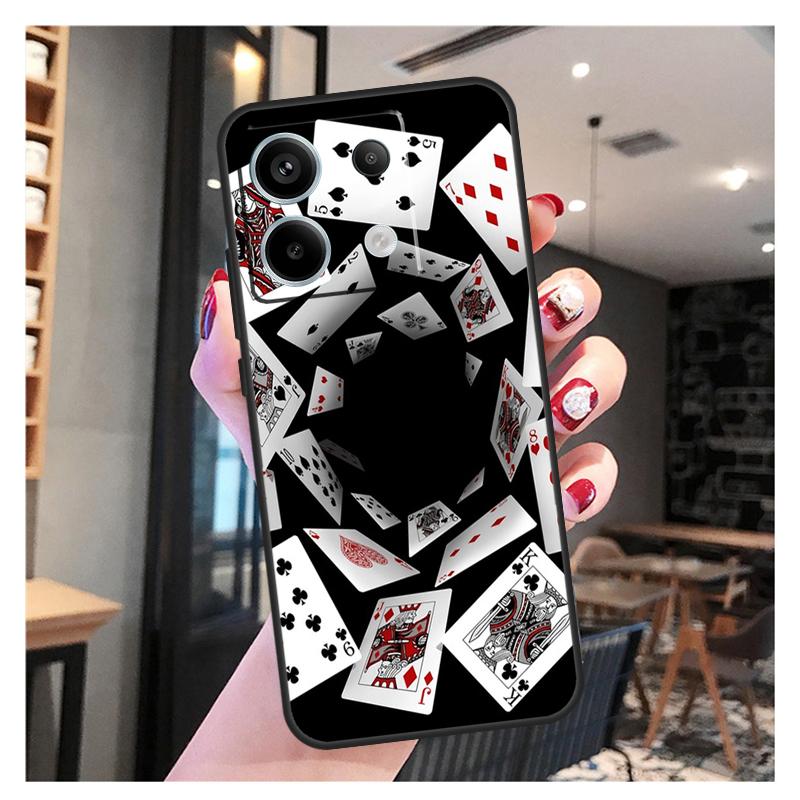Las Vegas Casino Poker Case For Xiaomi Redmi Note 13 12 11 9 10 Pro 9S 10S 11S 12S Redmi 13 12 10C 12C 13C Coque