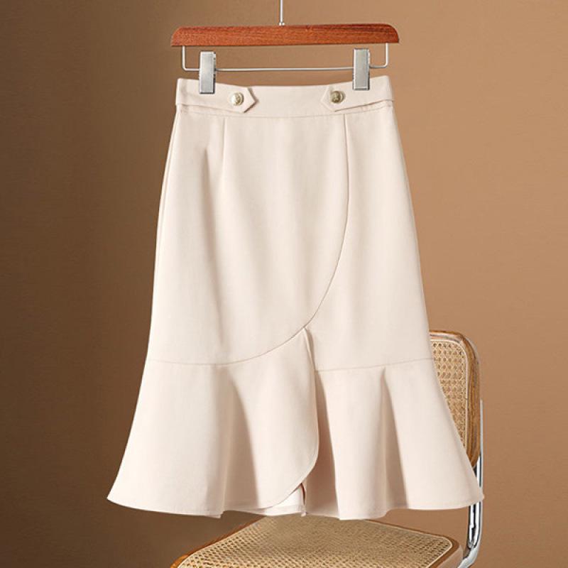 

Chic Floral Blouse & High-Waist Fishtail Skirt Two-Piece Set XL [Recommended 115-130 lbs]