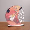 Wooden Perpetual Calendar with Rotating Blocks Desktop Office Decor Desk Organizer Cute Motivational Gift for Students Creative Home Office Accessory