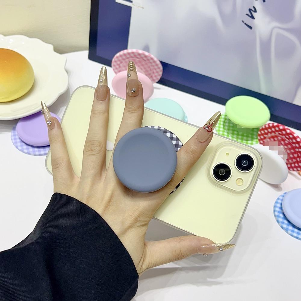 Cute Flower Pop Phone Grip Strong Magnetic For MagSafe Holder Liquid Silicone Stand For iPhone 17 Samsung Google Universal