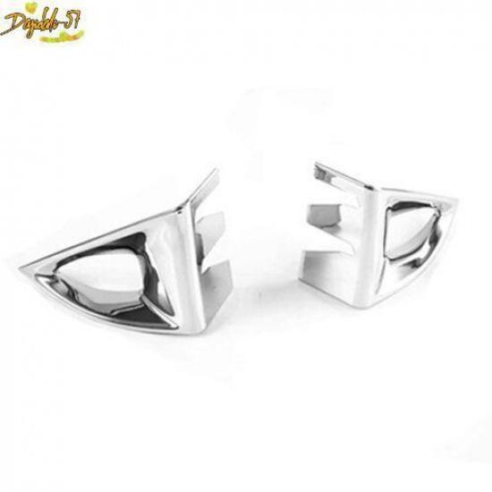 For Nissan Rogue   Chrome Front Bumper Fog Light Cover Trim Accessories