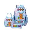 SprunkiPlush Rhythm Box School Bag Student Large Capacity Storage Backpack Backpack Three-piece Set L