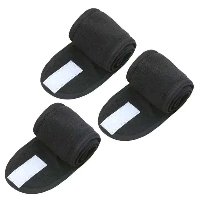 

3 шт. Женская повязка на голову регулируемая СПА йога повязка для головы для ванны макияжа повязка для волос для умывания лица мягкая махровая аксессуар для макияжа волос