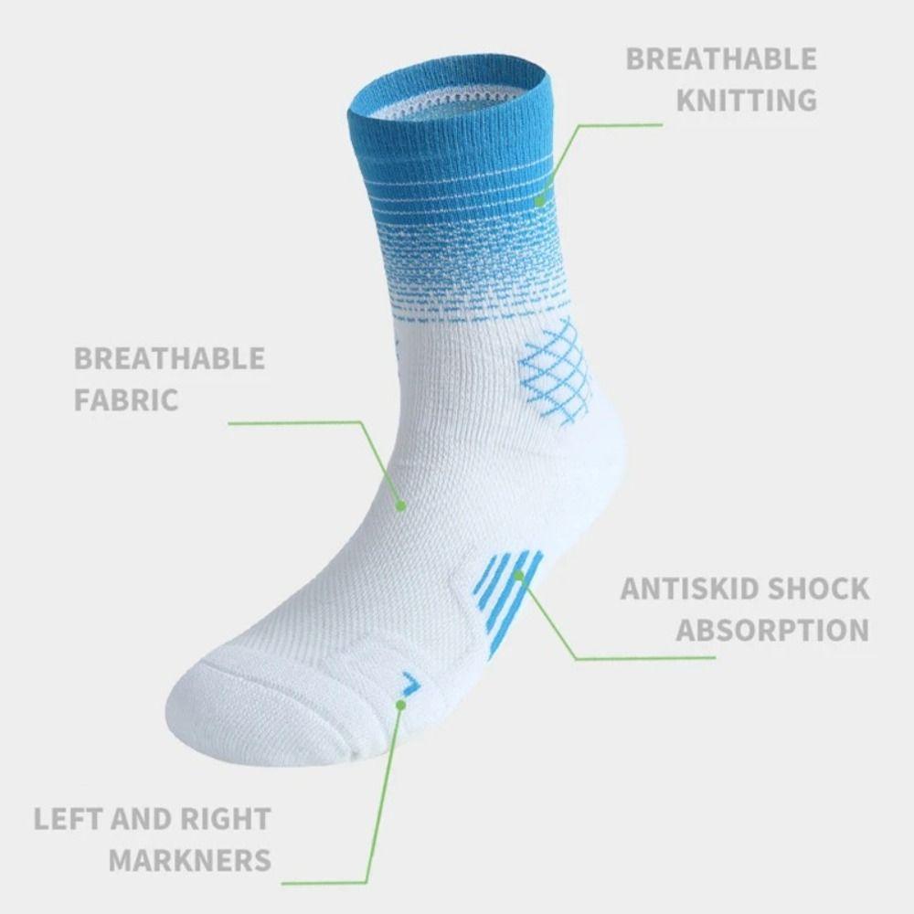 Anti-slip Sport Socks Fast-drying Middle Stockings Basketball Football Socks Cycling Climbing