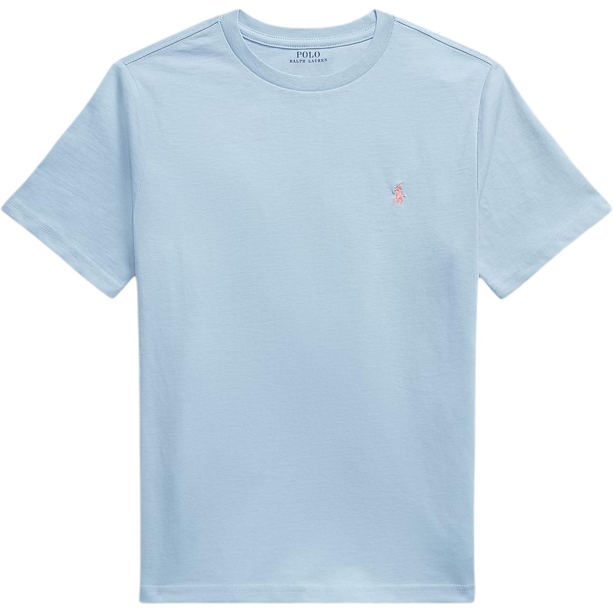

Polo Ralph Lauren Хлопковая футболка с круглым вырезом и вышивкой, короткий рукав, детские топы 323832904-509 L