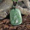 Exquisite Buddhistische Jade-Anhänger-Halskette für Männer und Frauen Religiöse Persönlichkeit Einfaches Amulett Party Kirchenzubehör