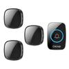 Long-Range Wireless USB Doorbell with Remote Control - Electronic One-to-Three Wall-Penetrating Ding Dong Doorbell for Home.