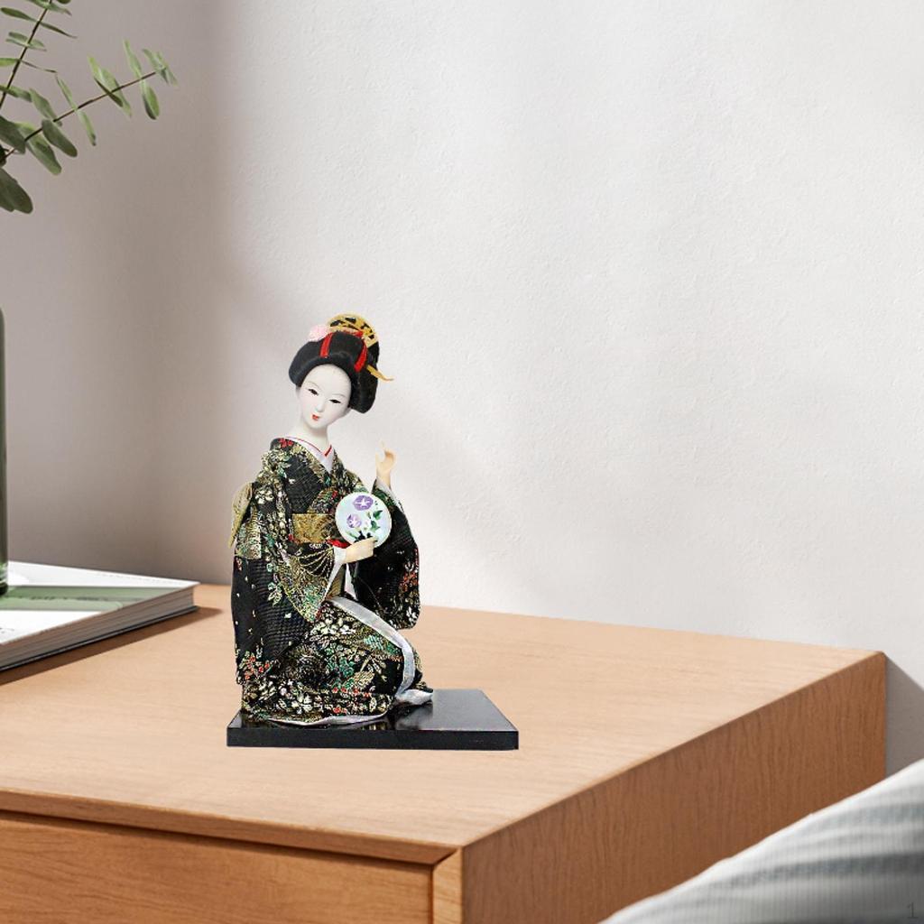 Asiatische Kabuki-Figur, Japan, Kimono-Mädchen, Skulptur, Bastelgeschenk, japanische Puppe für Badezimmer