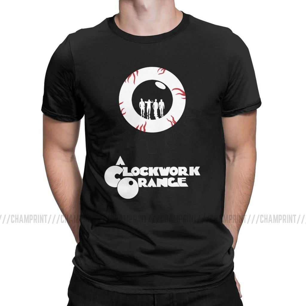 Vintage A Clockwork Orange T Shirt For Men O Neck 100 Cotton T Shirt Kubrick