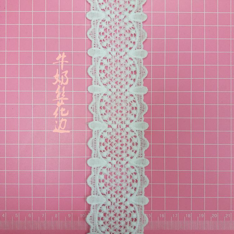 Молочный шелк Вышивка Кружево Компьютерная вышивка Кружево Вышивка Штрих-код Женские Свадебные Аксессуары Нижнее белье Узор k766-22