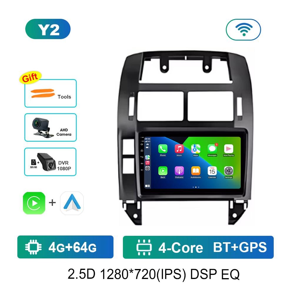 Android OS for Volkswagen VW Polo MK4 6Q 9N 9N3 2004 - 2009 GPS Navi Car Radio Video Multimedia Player WiFi Carplay Auto Tools