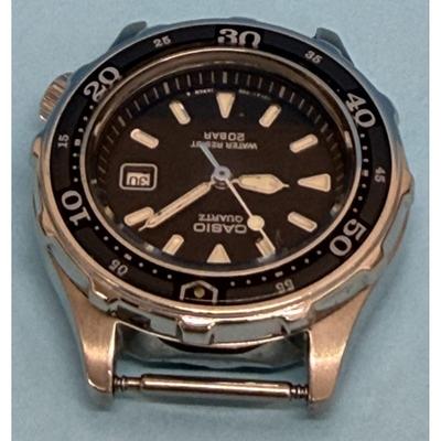 Used CASIO QUARTZ Divers Watch 200M Date Men's Wristwatch
