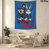 Looney Tunes Bugs Bunny Friends Tapestry Tapestry Background Cloth Fashion Print Wall Covering Decoration Christmas Gift Work Of Art