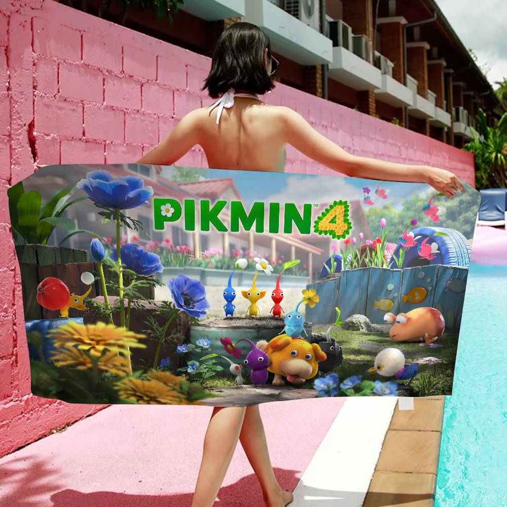 P-pikmin Game Big Microfiber Beach Towels Quick Dry Towel Sand Beach Towels Pool Towel For Travel Swim Pool Yoga