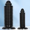 Black PVC Threaded Large Dildo Butt Plug Fisting Sex Toy Strap on Penis Big Dick Realistic Penis BDSM
