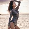 Wetsuit Surfing Sports Long-sleeved Swimsuit Sun Protection Quick-drying Nokini Swimsuit Tropical One-piece Women