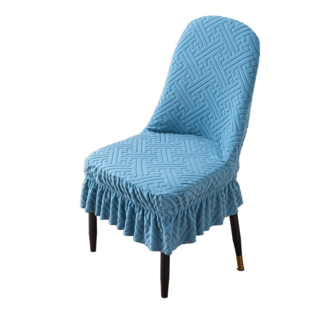Dustproof Curved Seat Cover Soft Chair Protective Case Jacquard Arc Chair Cover  Household