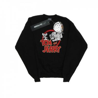 Womens/Ladies Distressed Logo Sweatshirt