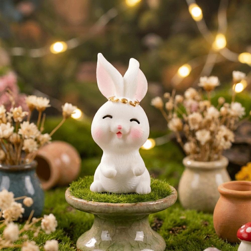 Resin Mini Ornaments Mooncake Mid-Autumn Festival Desk Figurines Cute Micro Landscape Decor DIY